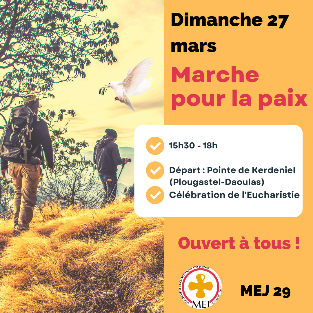 Marche pour la paix Dimanche 27 mars 2022 organisée par le Mouvement