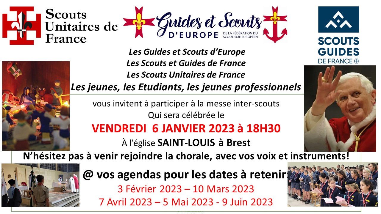 Messe Inter Scouts Le Janvier Le Dioc Se De Quimper Et L On