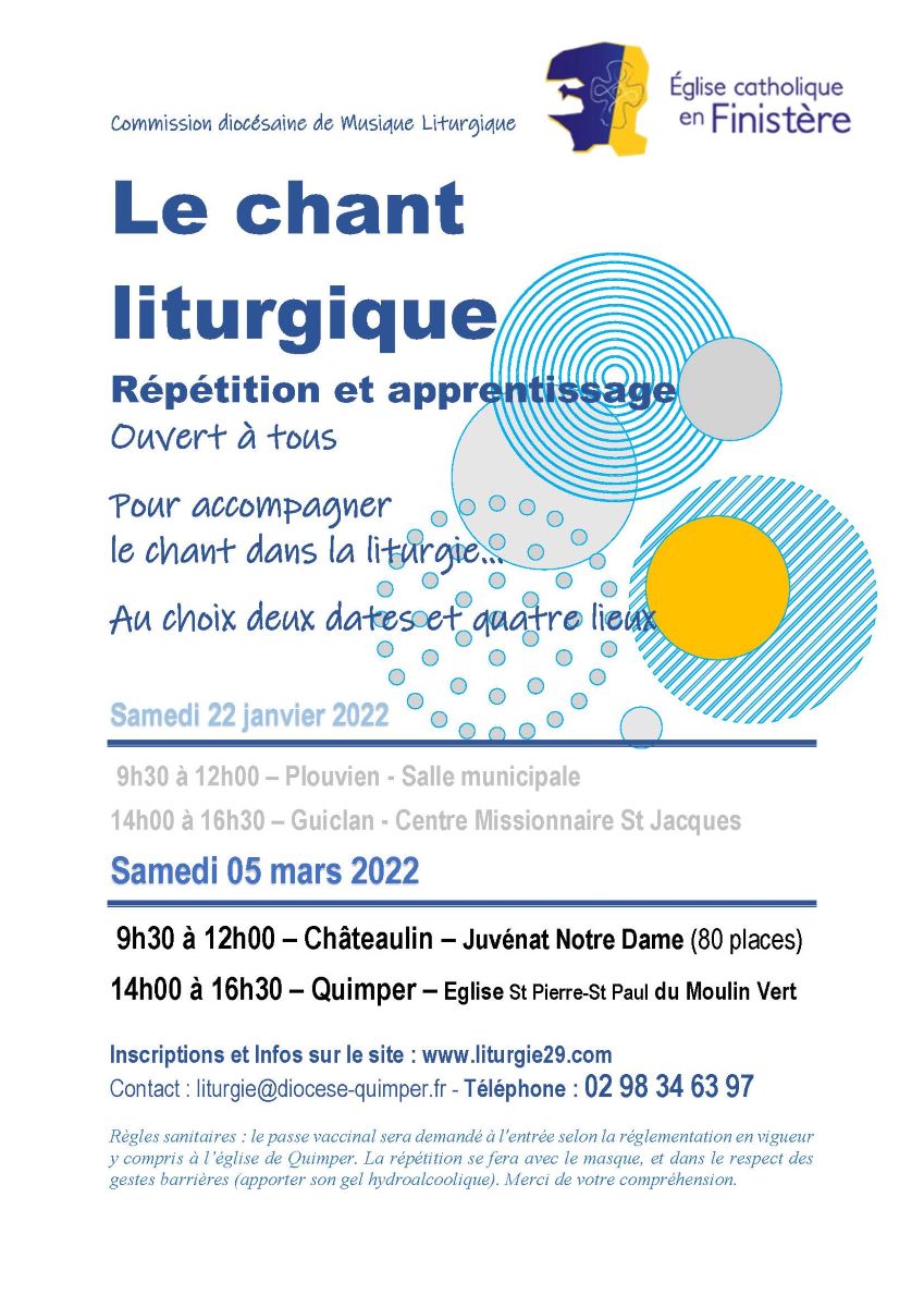 LE CHANT LITURGIQUE : Répétition Et Apprentissage - Nouvelle Date - Le ...