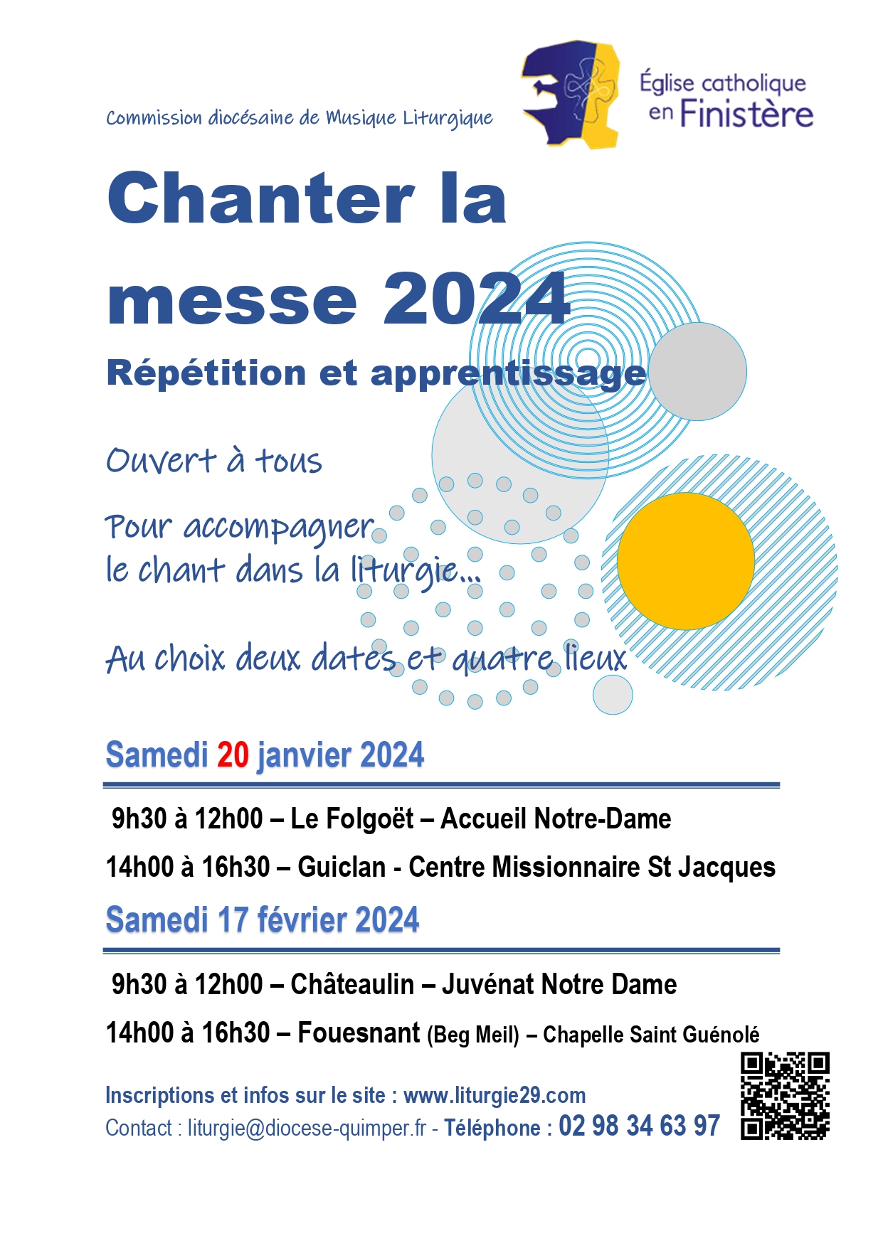 Chanter la messe 2024 répétitions et apprentissage de chants